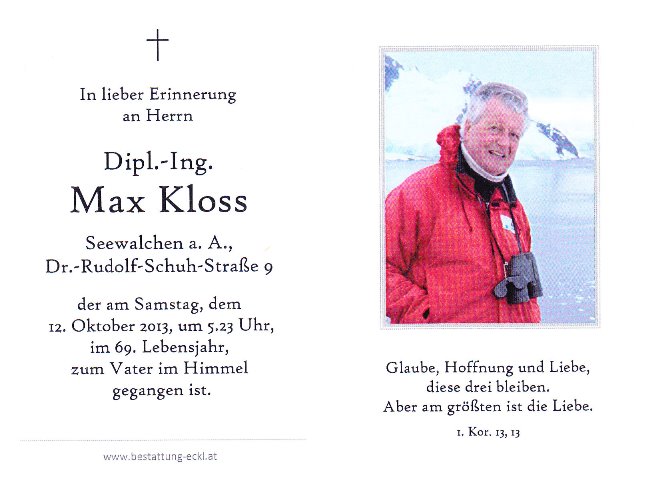 begraebnis Kloss