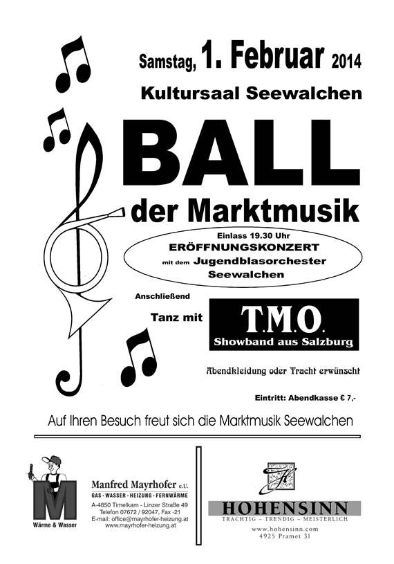 Plakat Musikerball