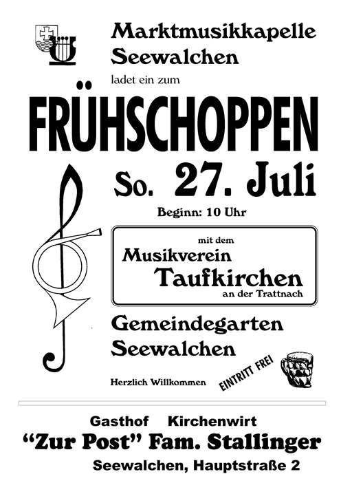 Plakat MMK Frühschoppen