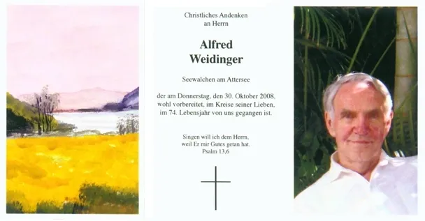 Begräbnis von Alfred Weidinger