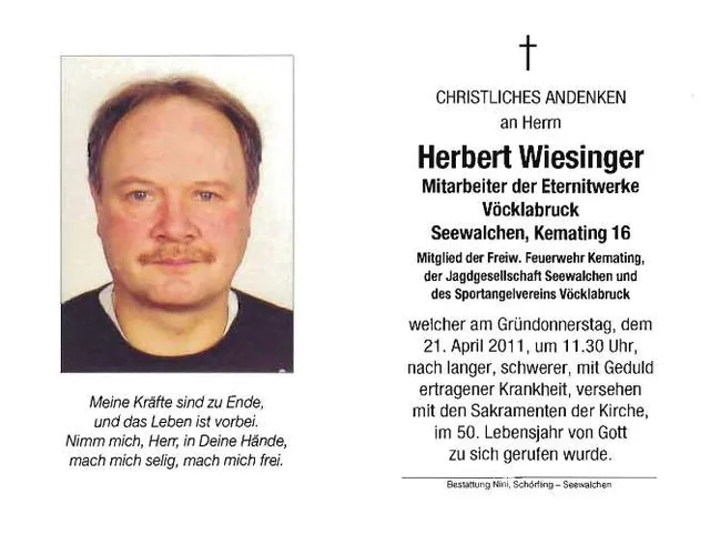 Begräbnis Herbert Wiesinger