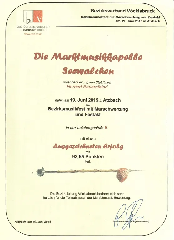 Marschwertung in Atzbach